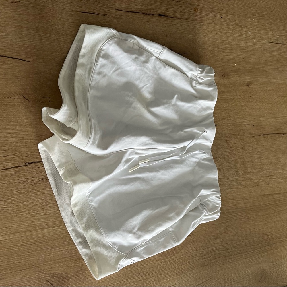 lululemon athletica Women's High-Rise White Athletic Shorts